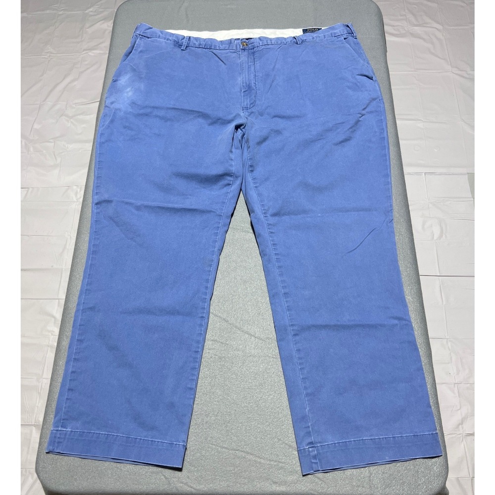 Polo Ralph Lauren Stretch Classic Fit Chinos Blue Mens 44x30 Straight Leg Pants